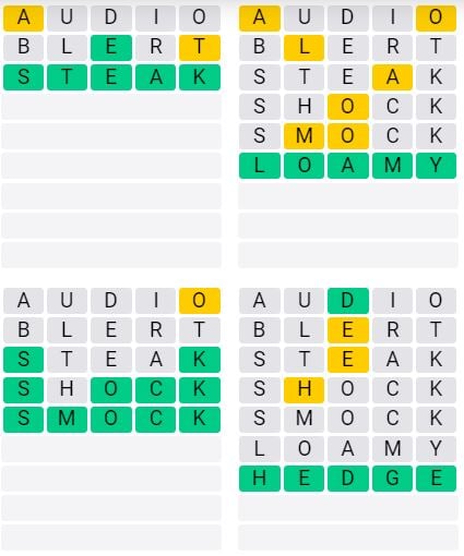 Weekly Quordle 65 Answer - Sept 16th - Sept 22nd 2024