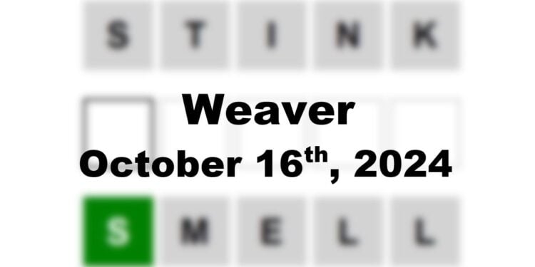 Daily Weaver Answers - 16th October 2024