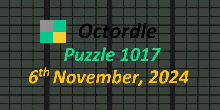 Daily Octordle 6th November 2024 Answers Today 1017