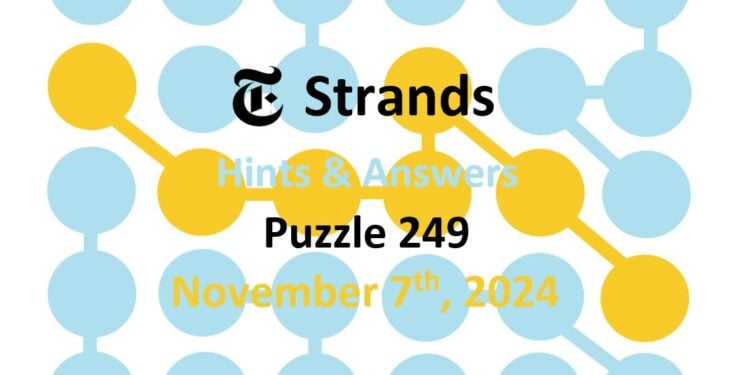 Daily Strands 249 Answers Today - 7th November 2024