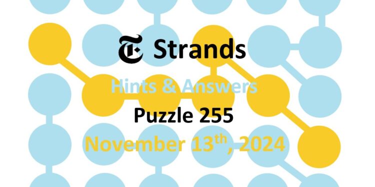 Daily Strands 255 Answers Today - 13th November 2024