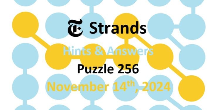 Daily Strands 256 Answers Today - 14th November 2024