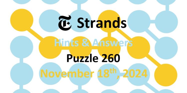 Daily Strands 260 Answers Today - 18th November 2024