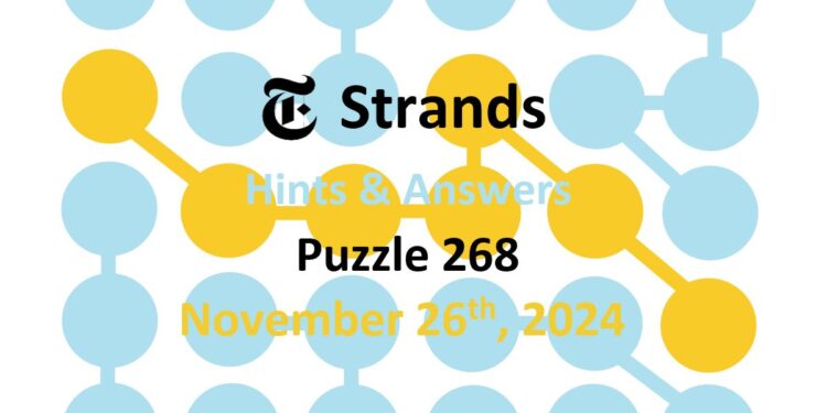 Daily Strands 268 Answers Today - 26th November 2024