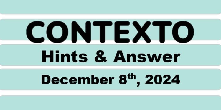 Daily Contexto 812 - December 8th 2024