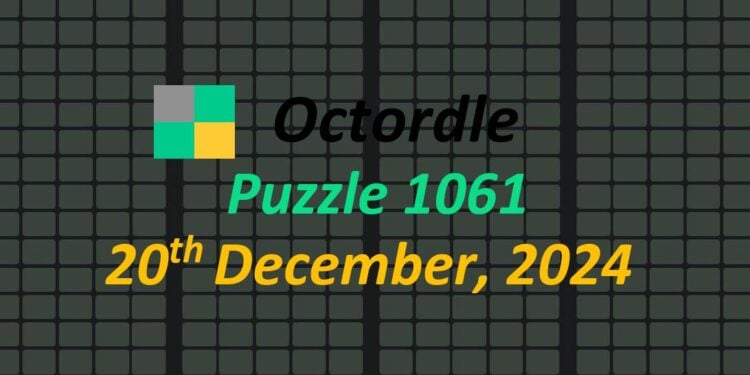 Daily Octordle 20th December 2024 Answers Today 1061