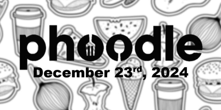 Daily Phoodle - 23rd December 2024