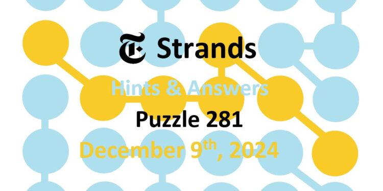 Daily Strands 281 Answers Today - 9th December 2024