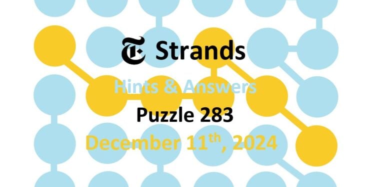 Daily Strands 283 Answers Today - 11th December 2024