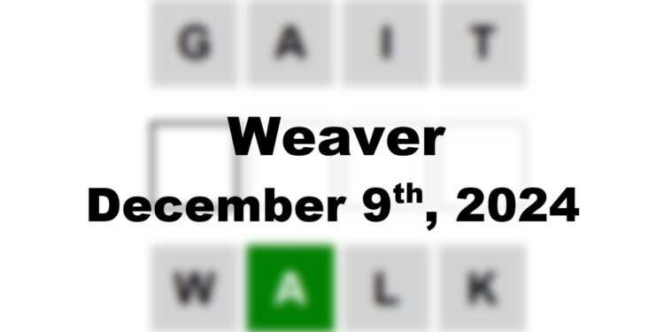 Daily Weaver Answers - 9th December 2024