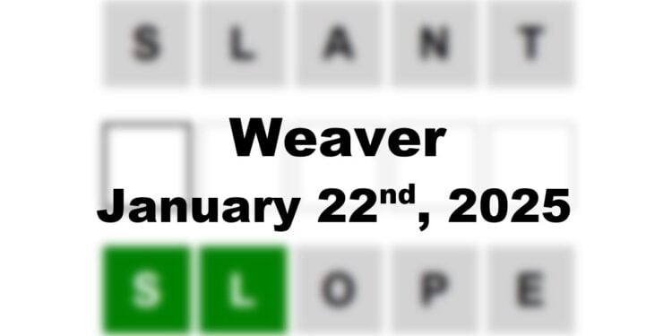 Daily Weaver Answers - 22nd January 2025