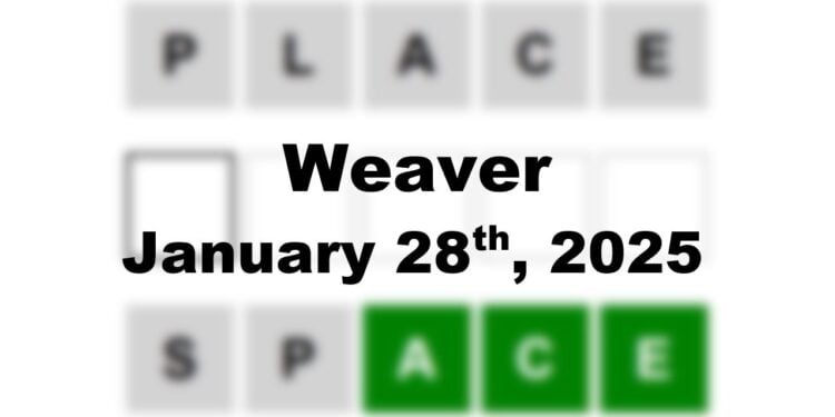 Daily Weaver Answers - 28th January 2025