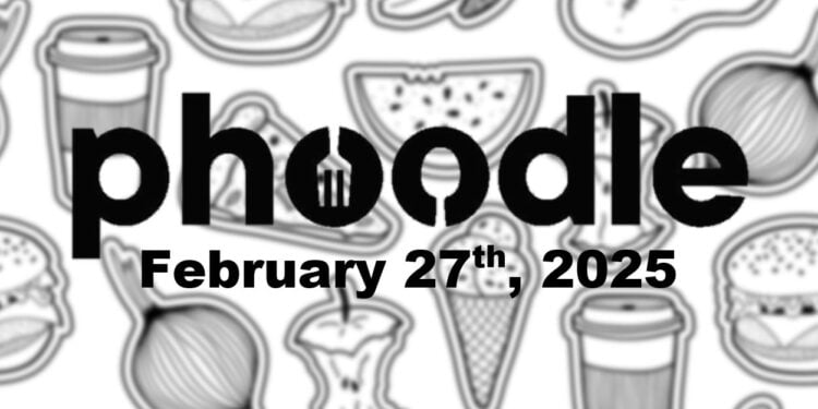 Daily Phoodle - 27th February 2024