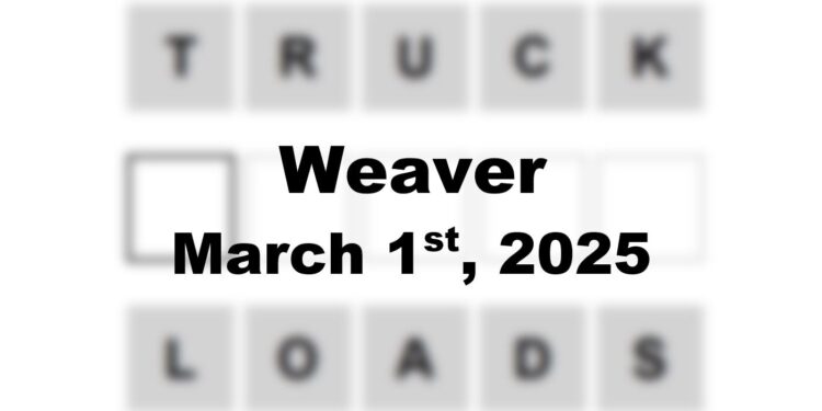 Daily Weaver Answers - 1st March 2025
