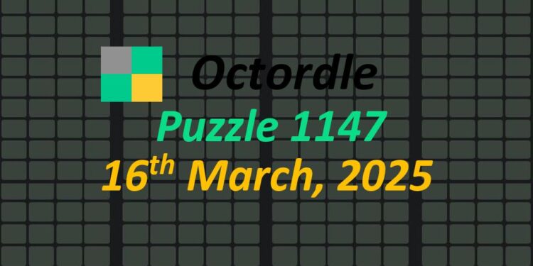 Daily Octordle 16th March 2025 Answers Today 1147
