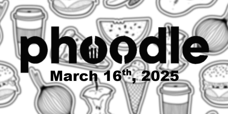 Daily Phoodle - 16th March 2024