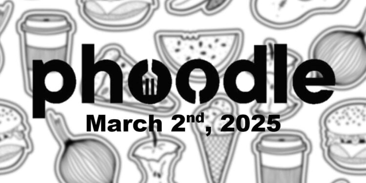 Daily Phoodle - 2nd March 2024