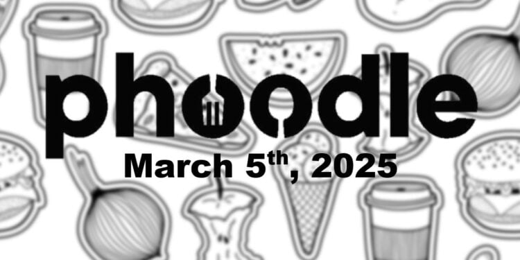 Daily Phoodle - 5th March 2024