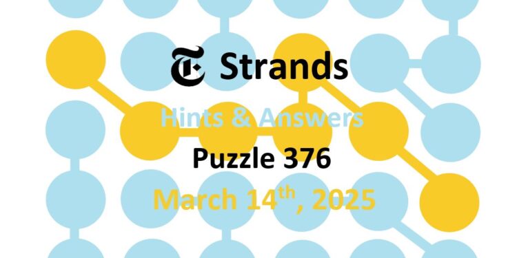 Daily Strands 376 Answers Today - 14th March 2025