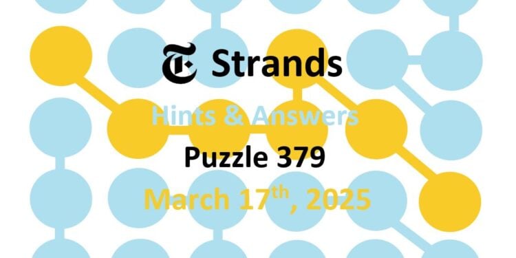 Daily Strands 379 Answers Today - 17th March 2025