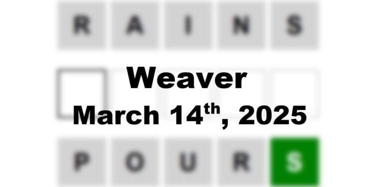 Daily Weaver Answers - 14th March 2025