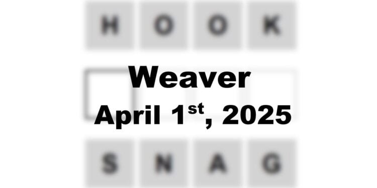 Daily Weaver Answers - 1st April 2025