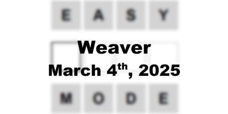 Daily Weaver Answers - 4th March 2025