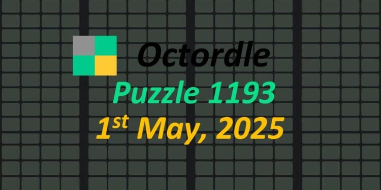Daily Octordle 1st May 2025 Answers Today 1193