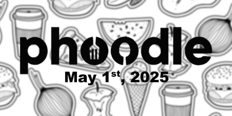 Daily Phoodle - 1st May 2025