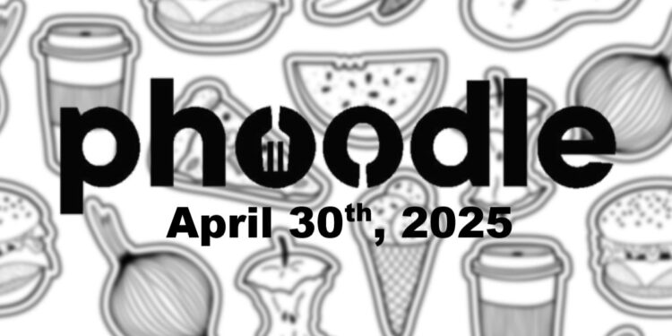 Daily Phoodle - 30th April 2025