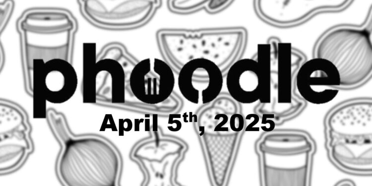 Daily Phoodle - 5th April 2024