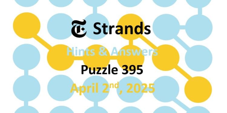 Daily Strands 395 Answers Today - 2nd April 2025