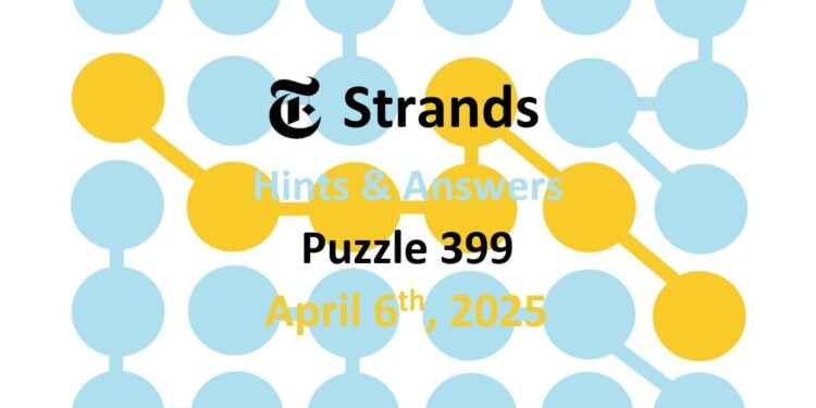Daily Strands 399 Answers Today - 6th April 2025