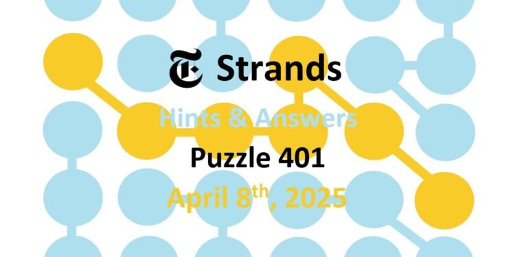 Daily Strands 401 Answers Today - 8th April 2025