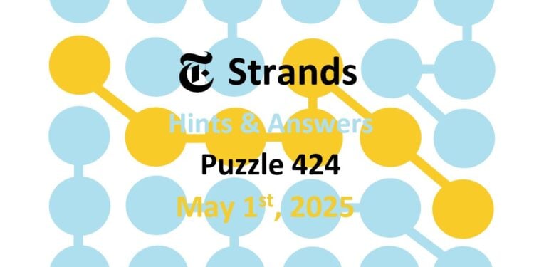 Daily Strands 424 Answers Today - 1st May 2025
