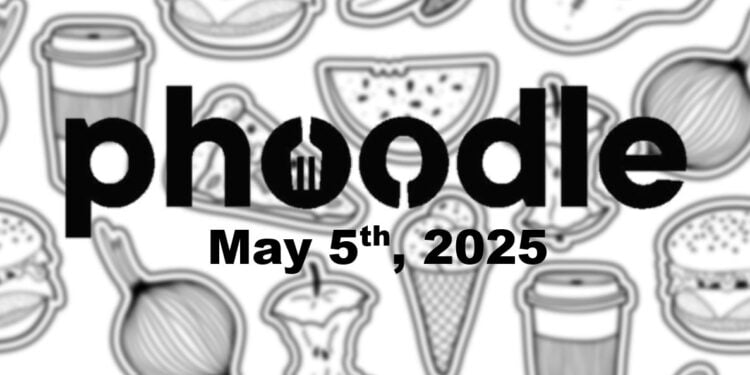 Daily Phoodle - 5th May 2025