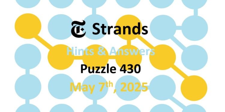 Daily Strands 430 Answers Today - 7th May 2025