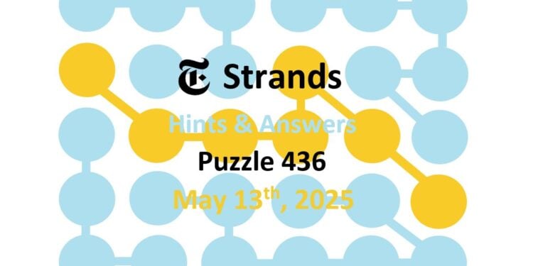 Daily Strands 436 Answers Today - 13th May 2025