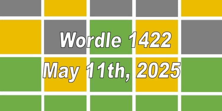 Daily Wordle 1422 - 11th May 2025