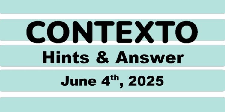Daily Contexto 989 - June 4th 2025
