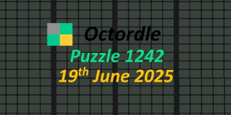 Daily Octordle 19th June 2025 Answers Today 1242