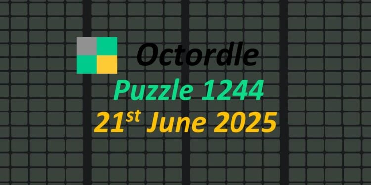 Daily Octordle 21st June 2025 Answers Today 1244
