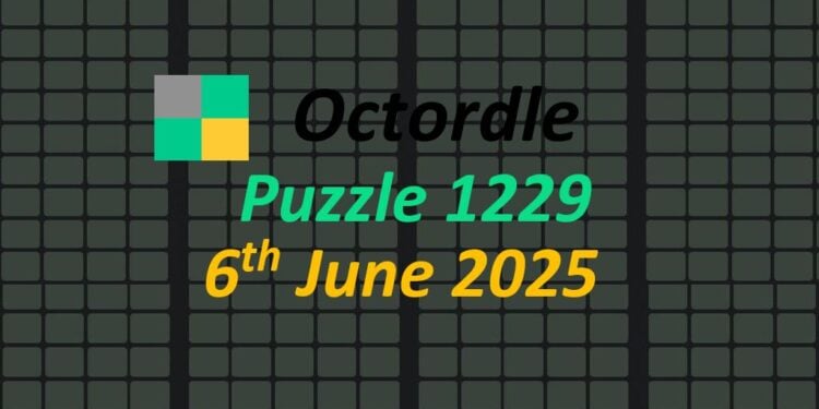 Daily Octordle 6th June 2025 Answers Today 1229
