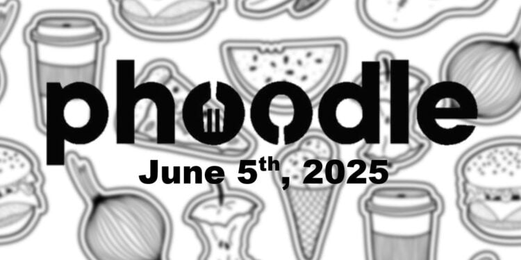 Daily Phoodle - 5th June 2025