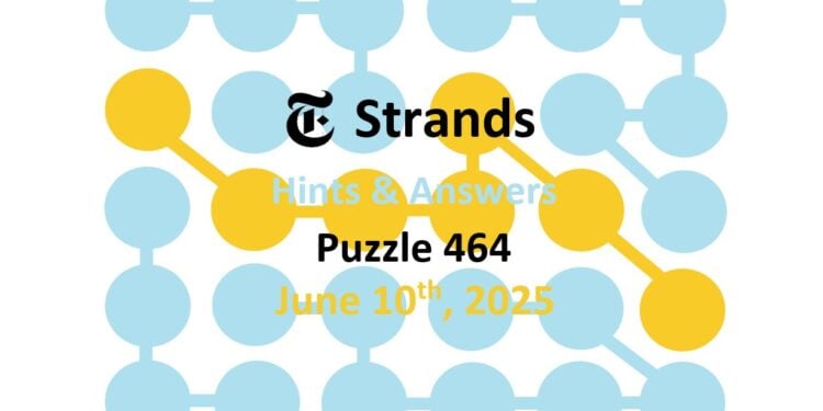 Daily Strands 464 Answers Today - 10th June 2025
