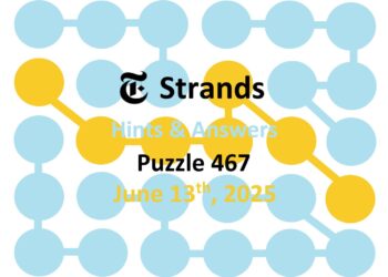 ‘Wordle’ Answer Today 1455 June 13th 2025 – Hints and Solution (6/13/25)