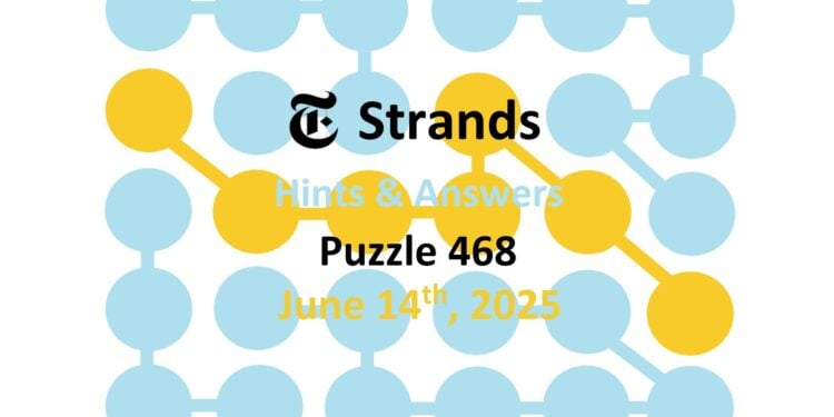 Daily Strands 468 Answers Today - 14th June 2025