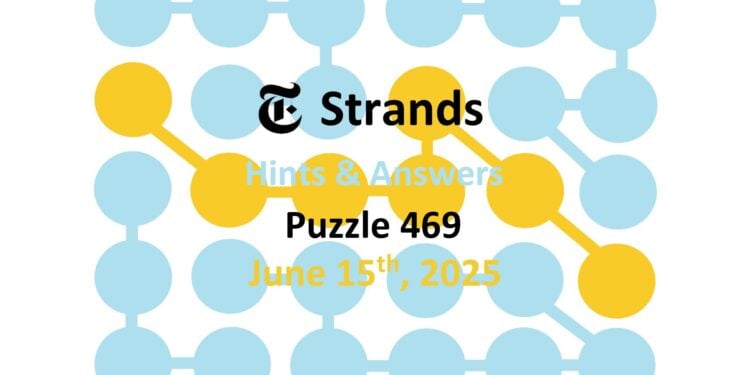 Daily Strands 469 Answers Today - 15th June 2025