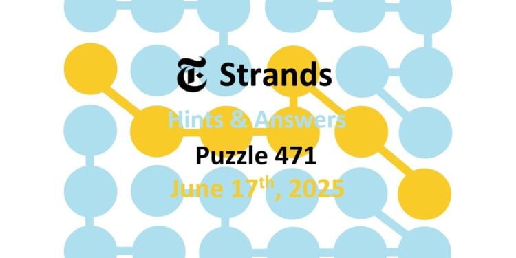 Daily Strands 471 Answers Today - 17th June 2025