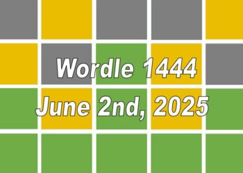 ‘Wordle’ Answer Today 1444 June 2nd 2025 – Hints and Solution (6/2/25)